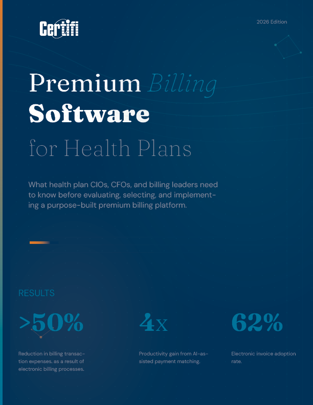 A Buyers Guide to Premium BIlling for Health Plans -cover A Buyers Guide to Premium BIlling for Health Plans -cover